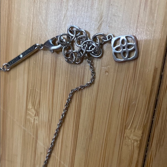 COPY - Kendra Scott Elisa  Silver cobalt cat’s eye necklace , lots of tarnishin… - Picture 5 of 8